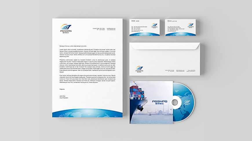 黃遠海符號創(chuàng)意 耀洋航運Logo與VI設(shè)計與集成電路設(shè)計的巧妙融合